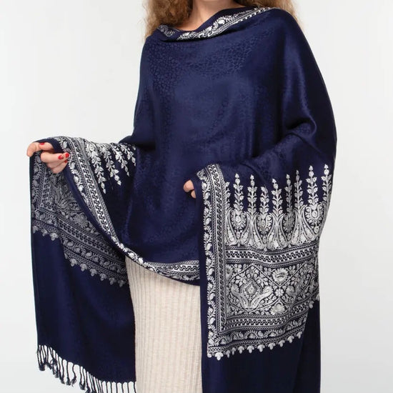 Image Title Bimala Embroidered Shawl